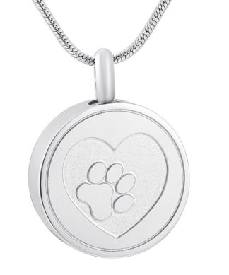 Heart Paw Silver - Anfora urna cenizas personas Chile