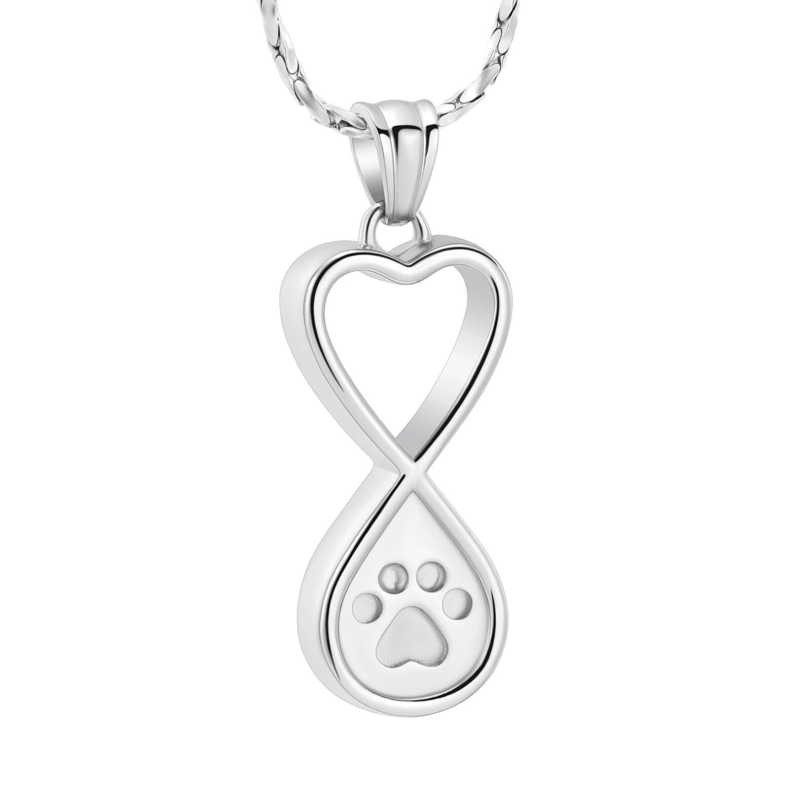 Infinite Heart Paw Silver - Anfora urna cenizas personas Chile