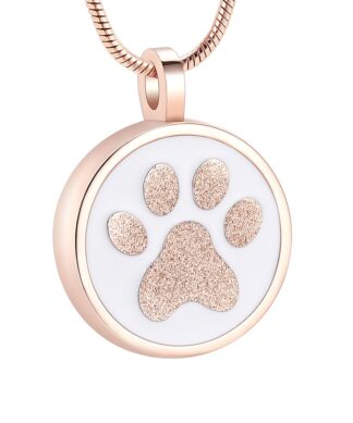 Glitter Smalt Paw Rose - Anfora urna cenizas personas Chile