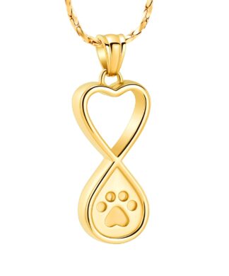 Infinite Heart Paw Gold - Anfora urna cenizas personas Chile