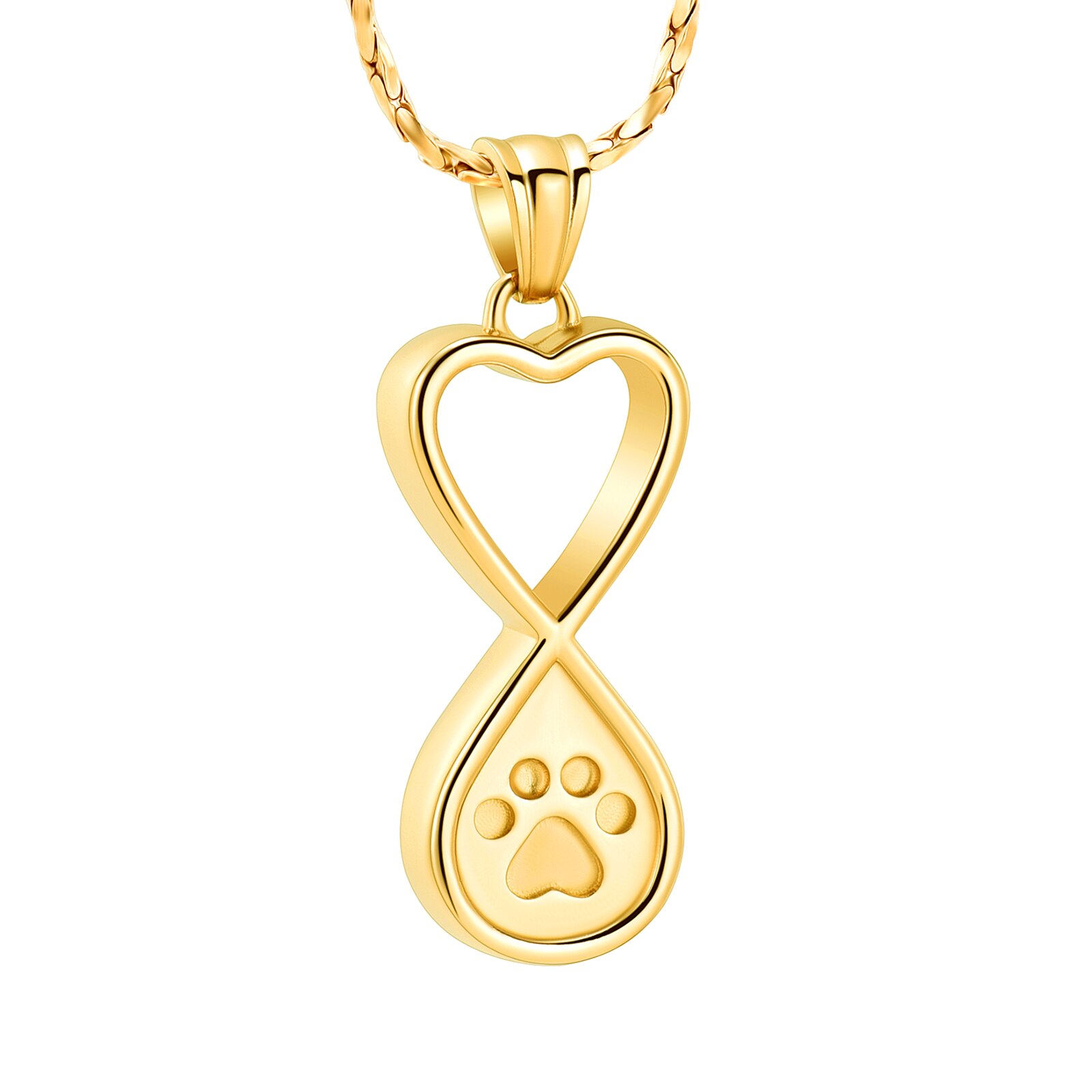 Infinite Heart Paw Gold - Anfora urna cenizas personas Chile