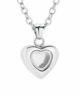 Petit Heart Glass Silver