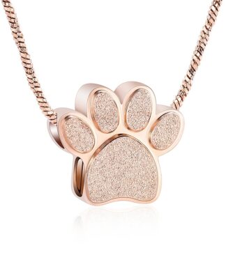 Glitter Paw Rose - Anfora urna cenizas personas Chile